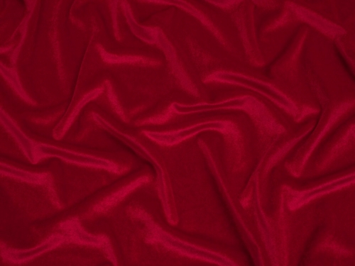 Minerva Core Range Panne Velvet Stretch Knit Fabric Rich Red