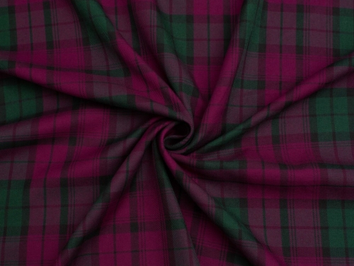 Minerva Core Range Polyester Viscose Suiting Fabric Lindsey Plum