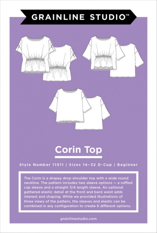 Grainline Studio Paper Sewing Pattern Corin Top