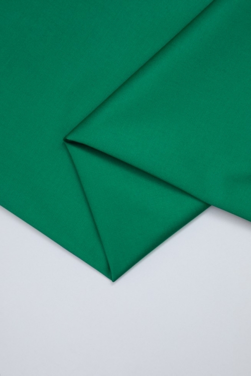 Mind The MAKER Organic Stretch Woven Cotton Twill Fabric Jolly Green