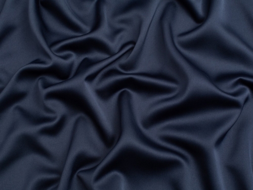 Minerva Core Range Royal Micro Satin Fabric Navy Blue