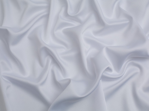 Minerva Core Range Royal Micro Satin Fabric White