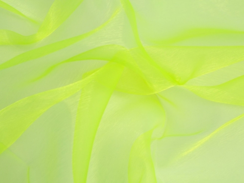Sheer Organza Fabric Flo Yellow