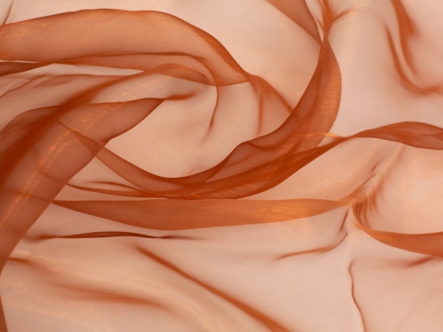 Sheer Organza Fabric Copper