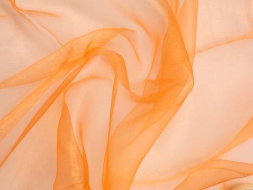 Sheer Organza Fabric Orange