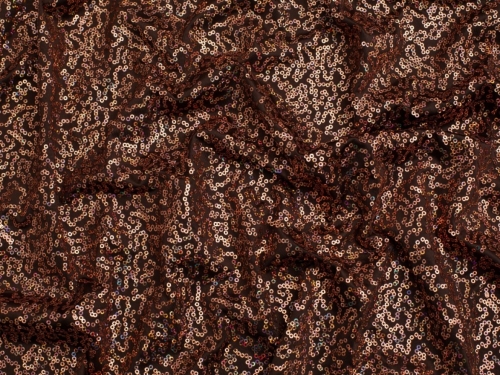 Minerva Core Range Sequin ITY Silky Stretch Knit Fabric Brown