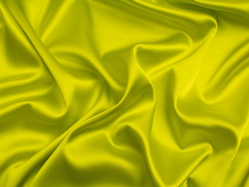 Minerva Core Range Light Stretch Woven Satin Fabric Chartreuse