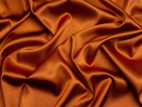 Minerva Core Range Light Stretch Woven Satin Fabric Copper