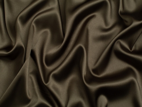 Minerva Core Range Light Stretch Woven Satin Fabric Khaki
