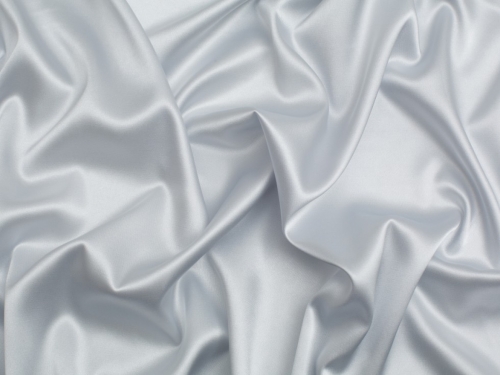 Minerva Core Range Light Stretch Woven Satin Fabric Silver