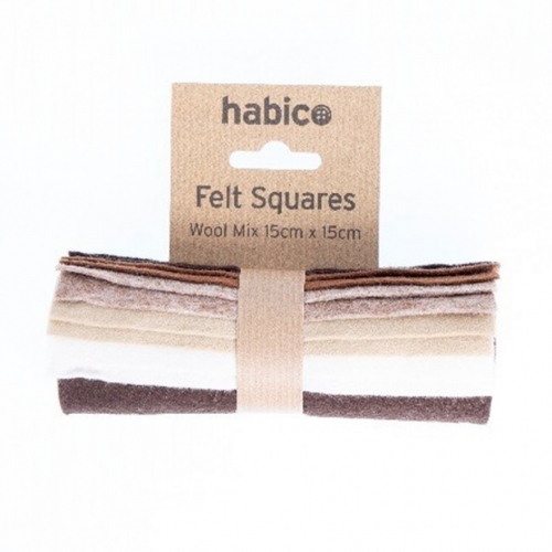 Minerva Core Range Wool Felt Fabric Packs Mix 10