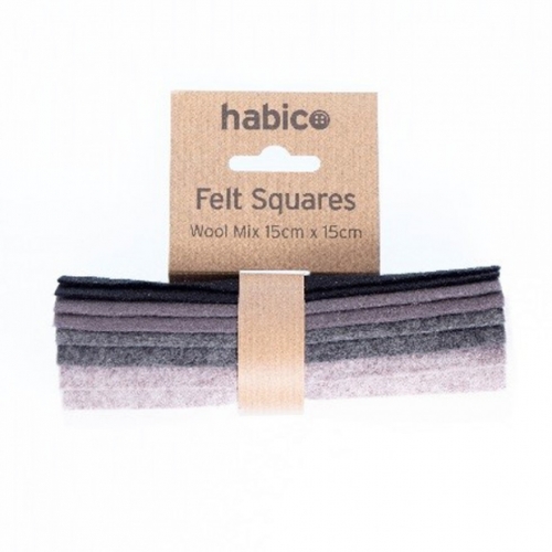 Minerva Core Range Wool Felt Fabric Packs Mix 12