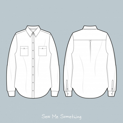 Sew Me Something Paper Sewing Pattern Cesario Shirt