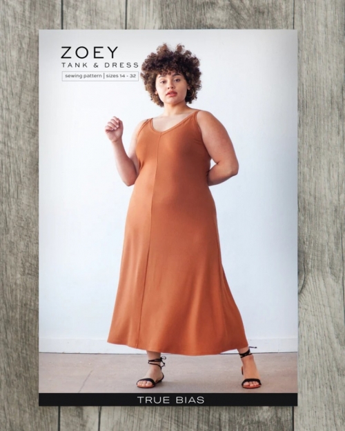 True Bias Paper Sewing Pattern Zoey Tank & Dress