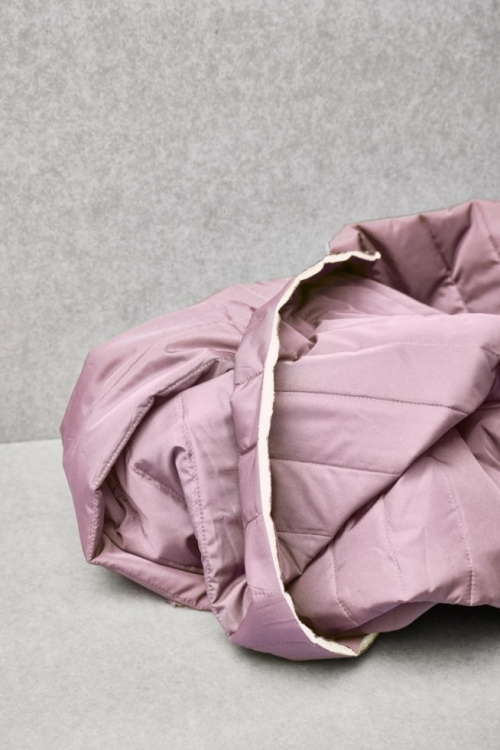 Mind The MAKER Strip Thelma Thermal Quilted Coating Fabric Lilac