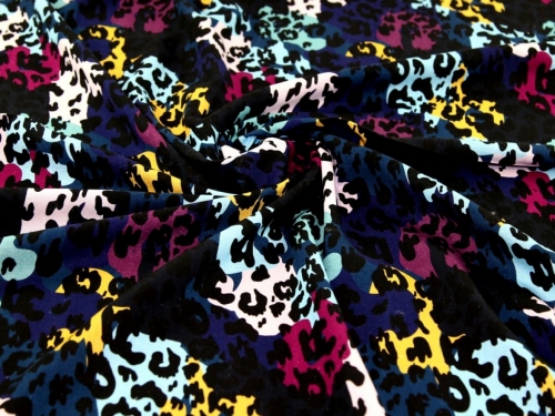 Minerva Exclusive Graphic Leopard Linen Viscose Blend POD Fabric