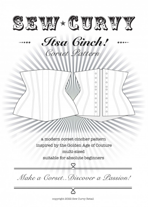 Sew Curvy Paper Sewing Pattern Its A Cinch Corset