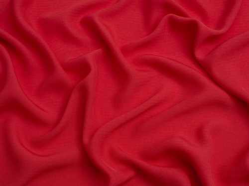 Airflow Textured Weave Polyester Crepe Fabric Red