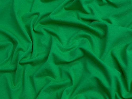 Minerva Core Range Cotton Lycra Jersey Stretch Knit Fabric Kelly Green