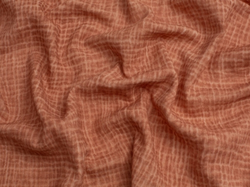 Tie Dye Cotton Double Gauze Fabric Caramel