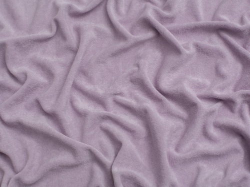 Minerva Core Range One Sided Cotton Towelling Fabric Soft Lilac