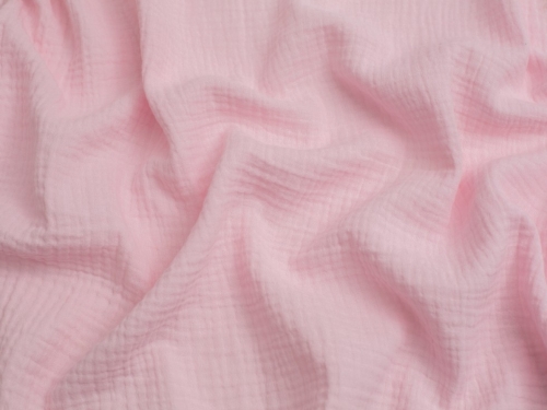Minerva Core Range Cotton Double Gauze Fabric Baby Pink