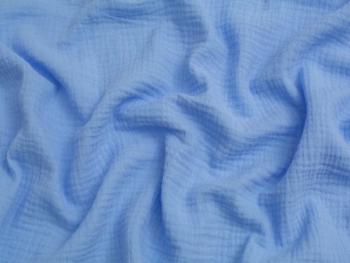 Minerva Core Range Cotton Double Gauze Fabric Soft Jeans Blue
