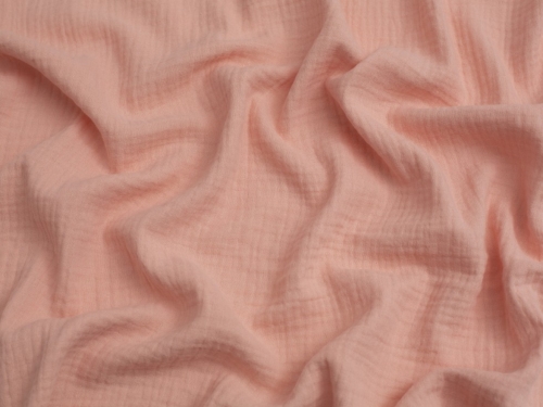 Minerva Core Range Cotton Double Gauze Fabric Pastel Peach