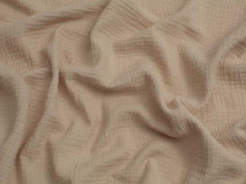 Minerva Core Range Cotton Double Gauze Fabric Pebble