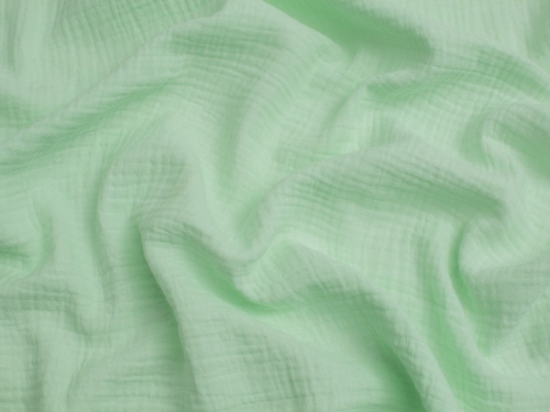 Minerva Core Range Cotton Double Gauze Fabric Bright Mint