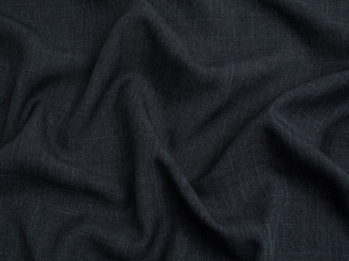 Minerva Core Range Oxford Melange Polyester Suiting Fabric Graphite Grey