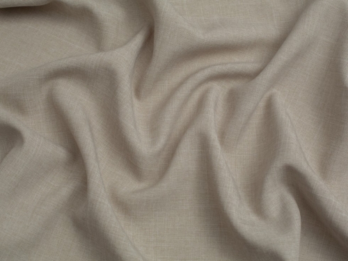 Minerva Core Range Oxford Melange Polyester Suiting Fabric Stone