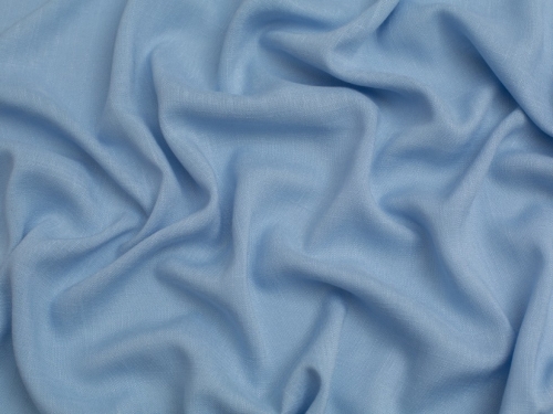 Minerva Core Range Stretch Woven Slub Linen Look Viscose Fabric Sky Blue