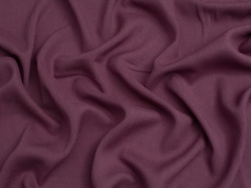 Minerva Core Range Stretch Woven Slub Linen Look Viscose Fabric Grape