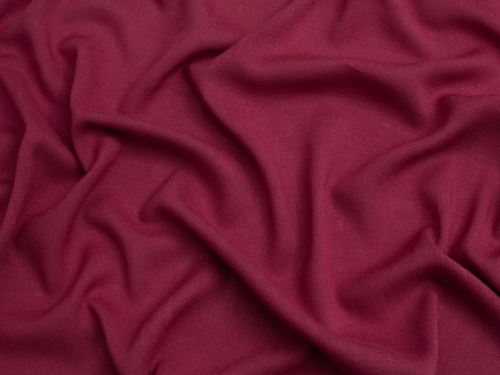 Minerva Core Range Stretch Woven Slub Linen Look Viscose Fabric Dark Rose