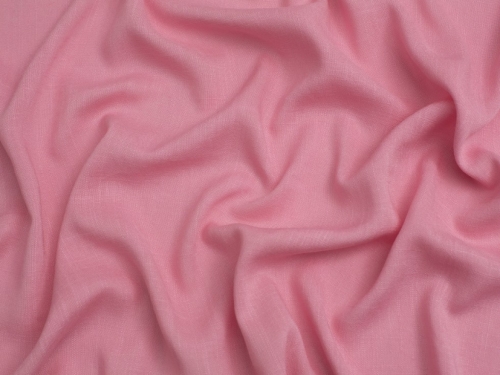 Minerva Core Range Stretch Woven Slub Linen Look Viscose Fabric Light Pink