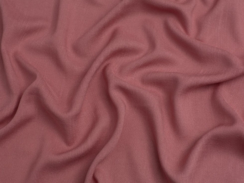 Minerva Core Range Stretch Woven Slub Linen Look Viscose Fabric Rose Pink
