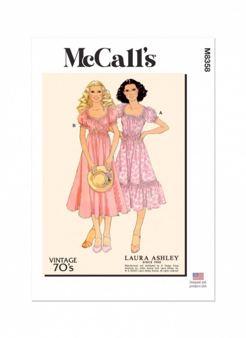 McCalls Paper Sewing Pattern 8358