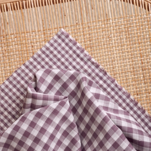 Atelier Brunette Gingham Double Cotton Gauze Fabric Divine Parma