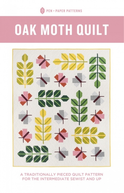 Pen + Paper Quilting Pattern Oak Moth