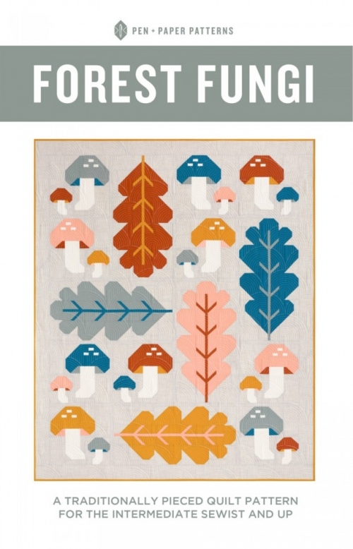 Pen + Paper Quilting Pattern Forest Fungi