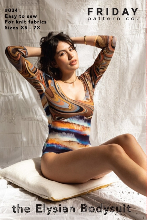 Friday Pattern Company Paper Sewing Pattern Elysian Bodysuit