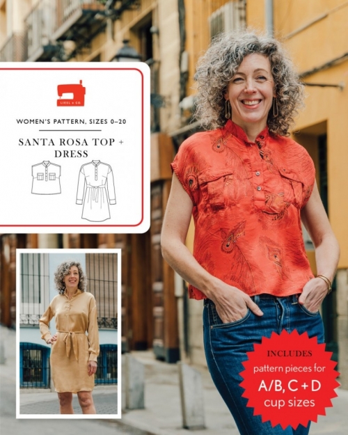 Liesl + Co Paper Sewing Pattern Santa Rosa Top & Dress