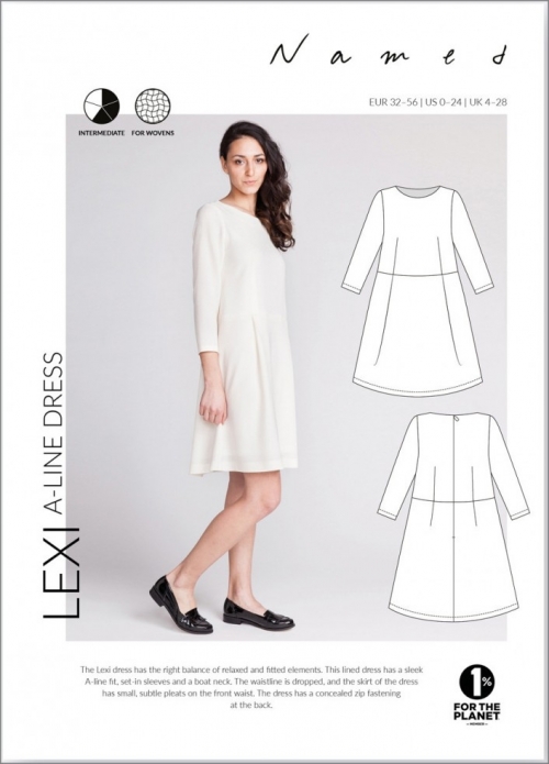 Named Clothing Paper Sewing Pattern Lexi A Line Dress