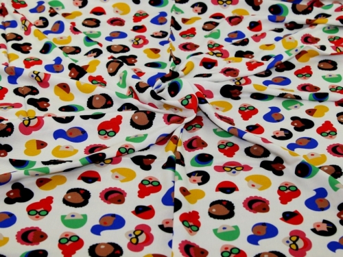 Minerva Exclusive Making Conversation Viscose Challis POD Fabric