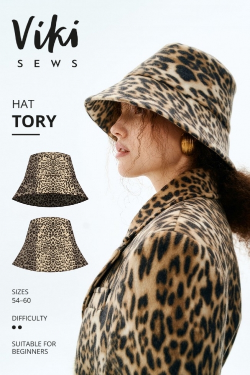 Vikisews Paper Sewing Pattern Tori Hat