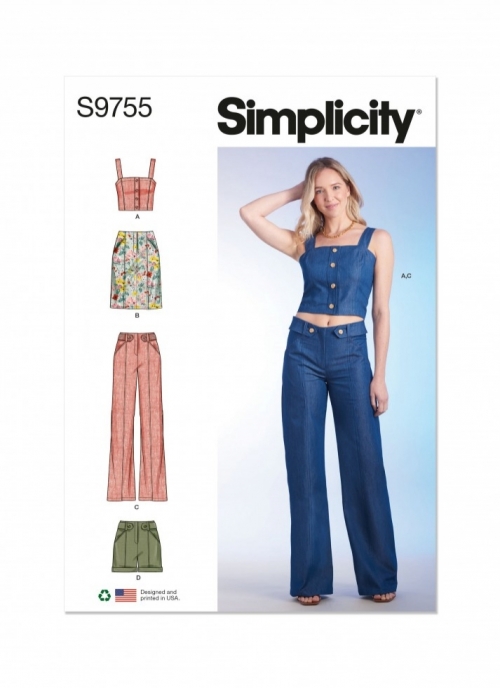 Simplicity Paper Sewing Pattern 9755