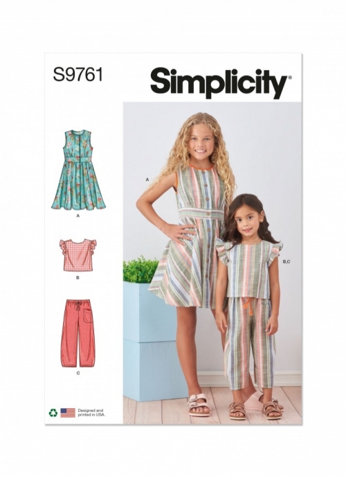 Simplicity Paper Sewing Pattern 9761