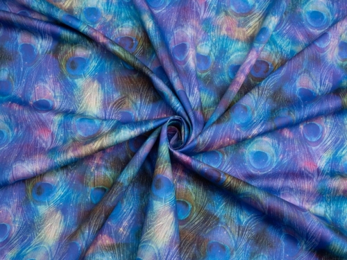 Minerva Exclusive Peacock Nebula Cotton Sateen POD Fabric