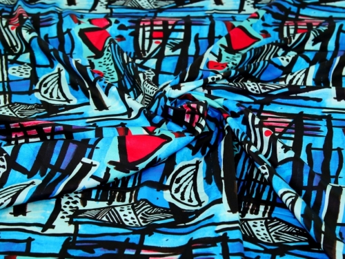 Minerva Exclusive Babelone Art Cotton Sateen POD Fabric